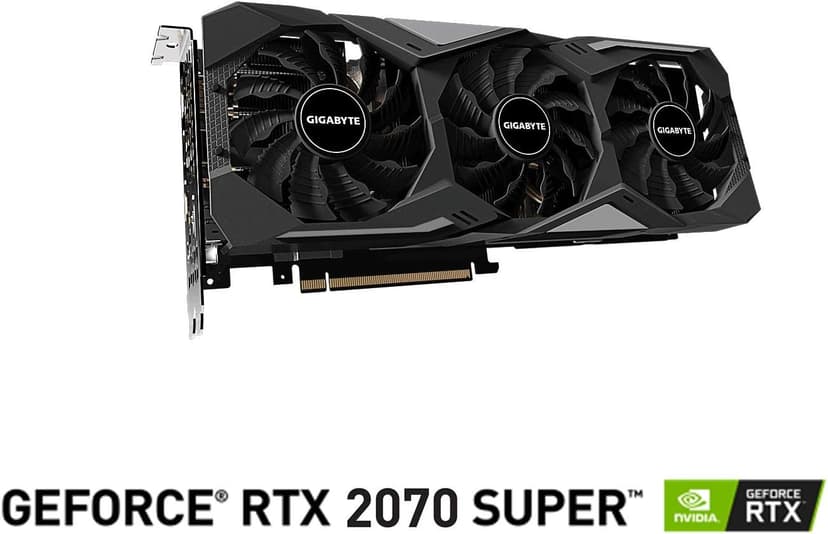Gigabyte GV-N207SGAMING OC-8GD GeForce RTX 2070 Super Gaming OC 8G Graphics Card, 3X Windforce Fans, 8GB 256-Bit GDDR6, Video Card
