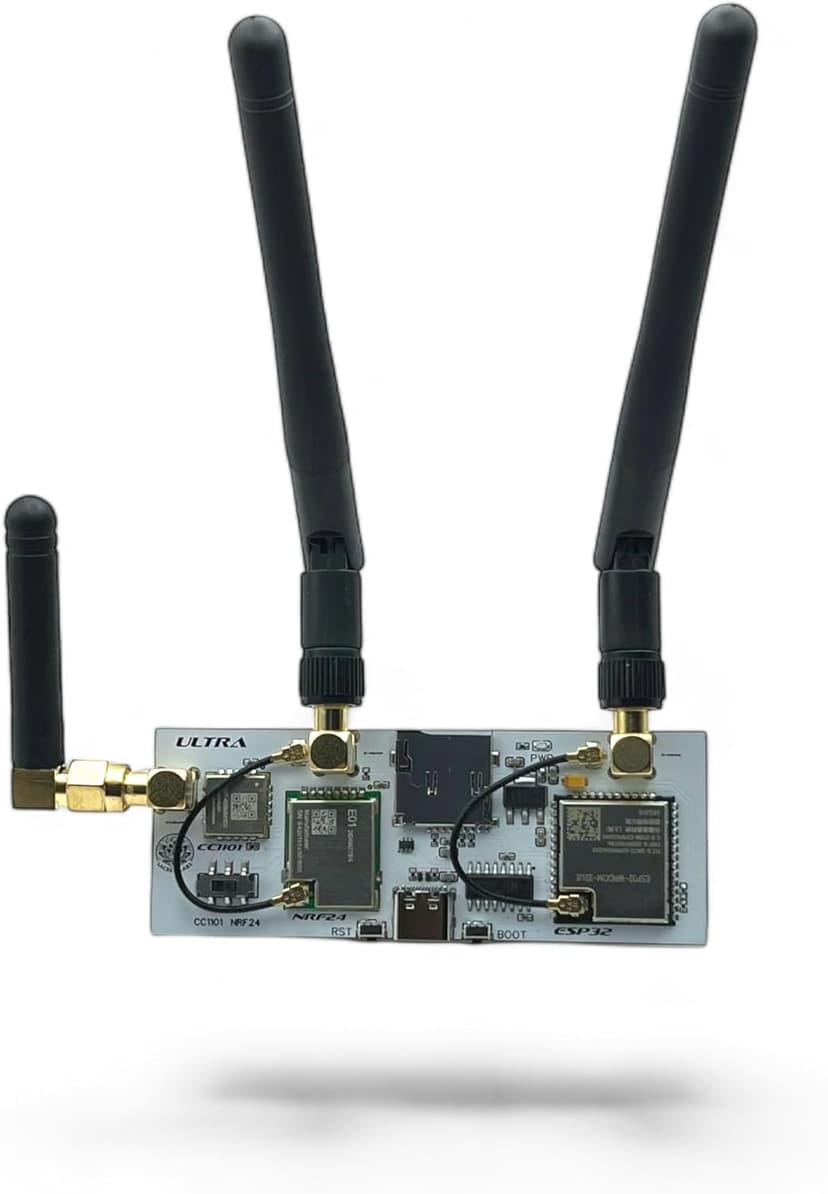 FlipMods Ultra V3 ESP32/NRF24/CC1101 3in1 WiFi Dev Board for Flipper Zero GPIO - with Marauder, Antennas, USB-C Port, Micro SD Slot