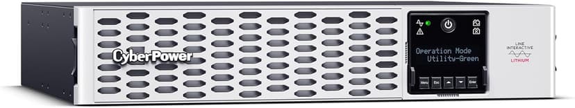 CyberPower PRL1500RT2UC Smart App Sinewave UPS System, 1500VA/1500W, 8 Outlets, 2U Rack/Tower, AVR, Lithium