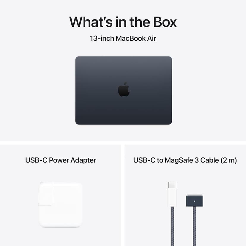 Apple 2025 MacBook Air 13-inch Laptop with M4 chip: Built for Apple Intelligence, 13.6-inch Liquid Retina Display, 16GB Unified Memory, 256GB SSD Storage, 12MP Center Stage Camera, Touch ID; Midnight