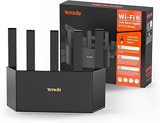 Tenda AX1500 WiFi 6 Router – Dual Band Gigabit Wireless Internet Router, 4XGE Ports,VPN, Easy Setup, Parental Controls, Access Point Mode, IPv6, WPA3(RX2L Pro)