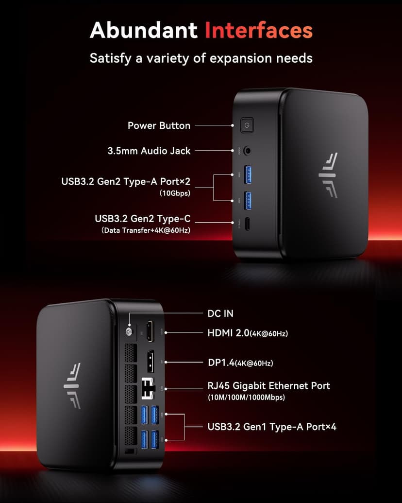 KAMRUI Mini Gaming PC, E3B 16GB RAM 512GB SSD Mini PC AMD Ryzen 5 7430U Micro Desktop Computers (Max 4.3GHz,6C/12T, Beat 5650U), Small Computer Support WiFi 6, BT5.2, Triple Display for Office Home
