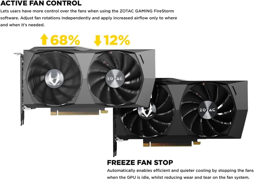 ZOTAC Gaming GeForce RTX 3050 Twin Edge OC 8GB GDDR6 128-bit 14 Gbps PCIE 4.0 Gaming Graphics Card, IceStorm 2.0 Advanced Cooling, Freeze Fan Stop, Active Fan Control, ZT-A30500H-10M
