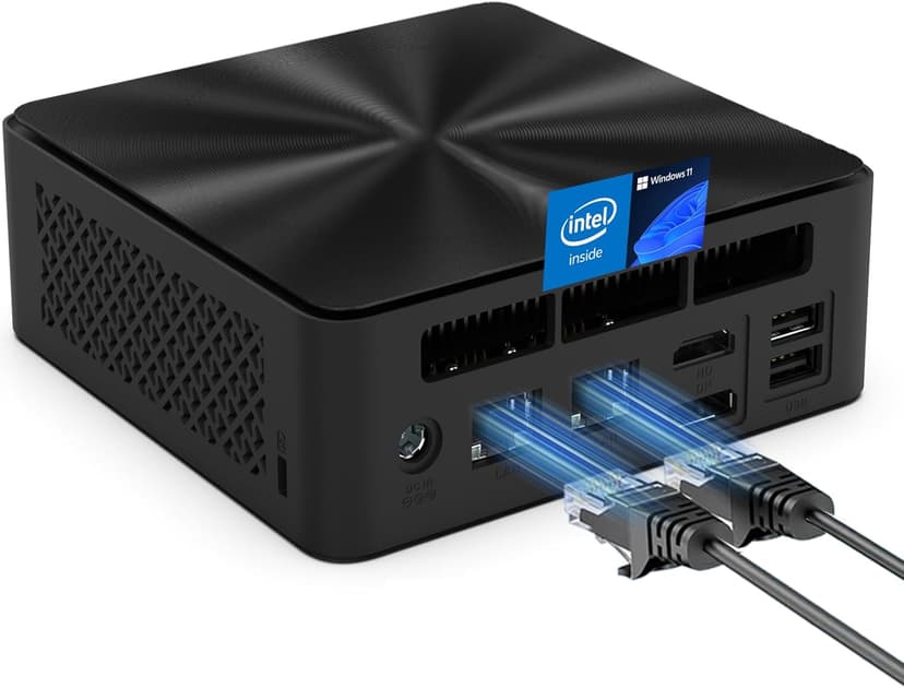 Mini PC, Intel 12th Alder Lake N100 (up to 3.4GHz), 16GB DDR4 RAM 512GB M.2 SSD Dual LAN, Mini Desktop Computers Windows 11, 4K Triple Display, Type-C, WiFi 6, BT 5.2, Micro PC for Home Office