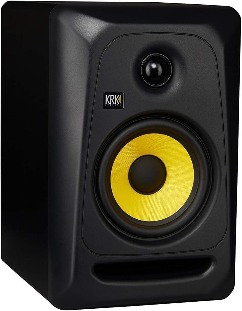 KRK Classic 5 Professional Bi-Amp 5" Powered Studio Monitor (2 Speakers) Pair of XLR Cable + Gravity Phone Holder, Black M