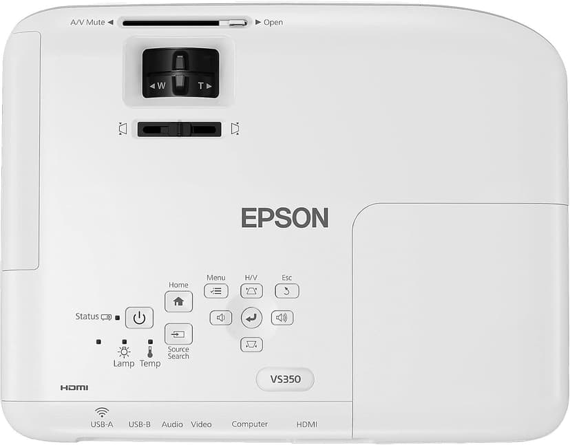 Epson VS350 XGA 3,300 lumens color brightness (color light output) 3,300 lumens white brightness (white light output) HDMI 3LCD projector