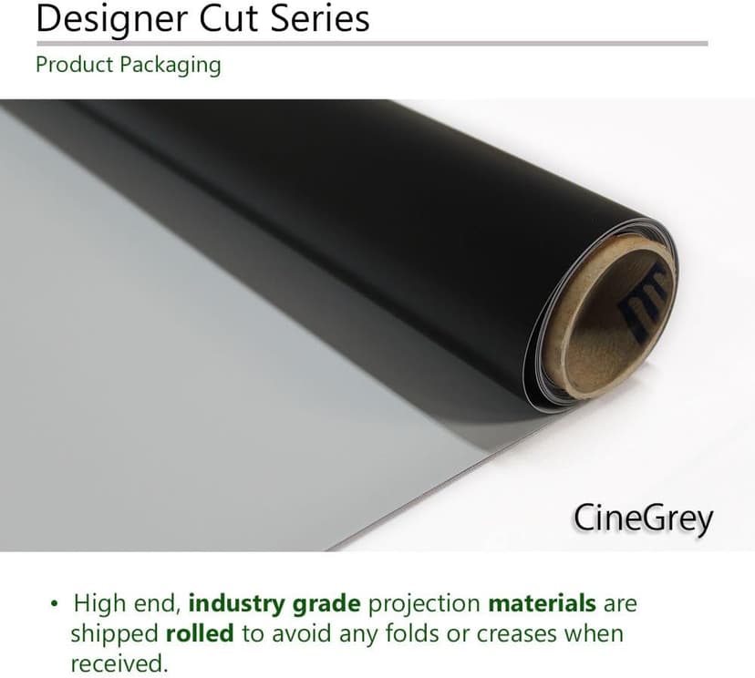 Elite Screens Designer Cut, 135-inch 16:9, Blackout DIY High Contrast Grey Projector Screen Material, ZRM-135H-CINEGREY