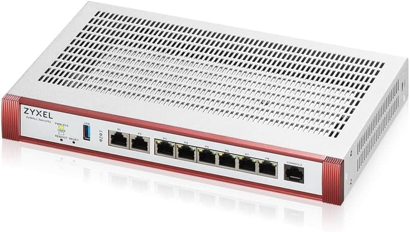 Zyxel High Speed Cyber Security Firewall | 2x Multi-Gig 2.5G | VPN | Business Class Recommended up to 100 Users | Nebula Cloud Option | Hardware Only [USGFLEX200H]