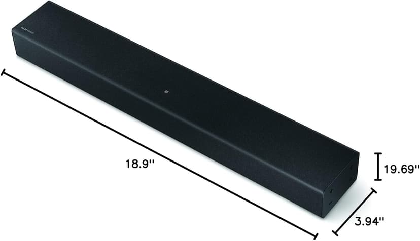 Samsung Dolby Audio/DTS 2.0 Channel Soundbar with Built-in Woofer - Black - Supports Streaming Music via Bluetooth & NFC (HW-T400)