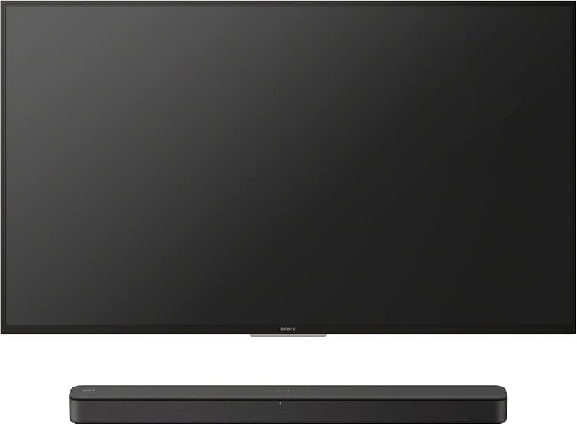 Sony S100F 2.0ch Soundbar with Bass Reflex Speaker, Integrated Tweeter and Bluetooth, (HTS100F), easy setup, compact, home office use with clear sound black