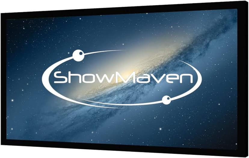 100in /120in Fixed Frame Projector Screen, Diagonal 16:9, Active 3D 4K Ultra HD Projector Screen for Home Theater or Office (16:9, 120")