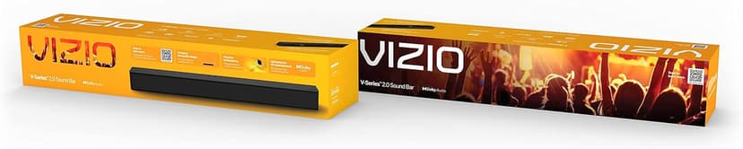 VIZIO V-Series 2.0 Compact Home Theater Sound Bar with DTS Virtual:X, Bluetooth, Voice Assistant Compatible, Includes Remote Control - V20-J8