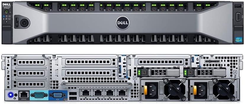 Dell PowerEdge R730xd Server 24B SFF 2U, 2X Intel Xeon E5-2690 v4 2.6Ghz (28-cores Total), 128GB DDR4 RAM, 4X 1.2TB 10K SAS 2.5” 12Gb/s HDD, H730P 2GB RAID, NIC 10Gb + I350 1Gb (Renewed)