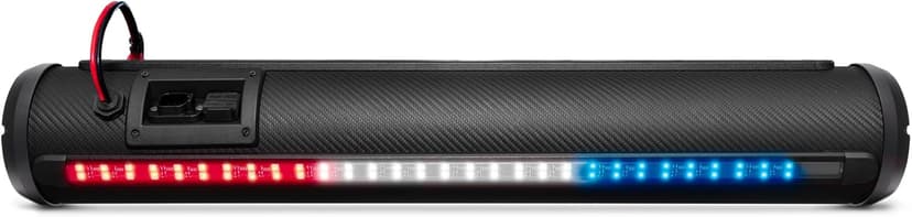by ECOXGEAR SE28R Elite 500-Watt Amplified Powersports 8 Speaker Bluetooth LED Backlit Soundbar Waterproof Dirtproof with Standard Mounting Bracket
