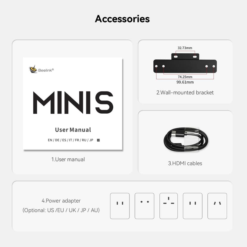 Beelink Mini PC, Mini S13 Mini Computer Intel Twin Lake N150(up to 3.6GHz), Desktop Computers 16G DDR4 RAM 500G NVMe SSD, Small PC 4K UHD HDMI/Wifi6/BT5.2 for Office/Home/HTPC/2.5G*2