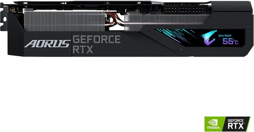 GIGABYTE AORUS GeForce RTX 3080 Ti Master 12G Graphics Card, Max Covered Cooling, 12GB 384-bit GDDR6X, GV-N308TAORUS M-12GD Video Card