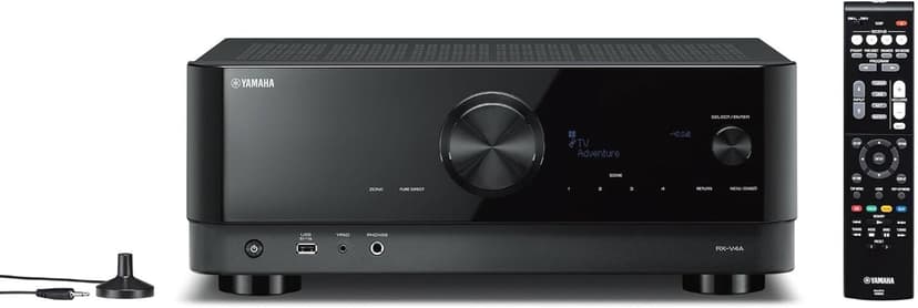 Yamaha YHT-5960U 5.1-Channel Home Theater System for TV Surround Sound System with 8" 100W Powered Subwoofer and 8K HDMI and MusicCast Bundle with Accessories