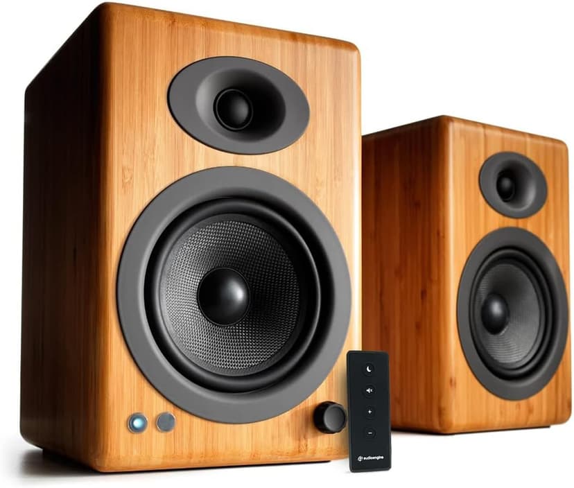 Audioengine A5+ Wireless Bluetooth Bookshelf Speakers - Premium 150W Stereo Speakers for Music, Gaming, Turntables, Home Theater Systems - Powerful Studio Monitors