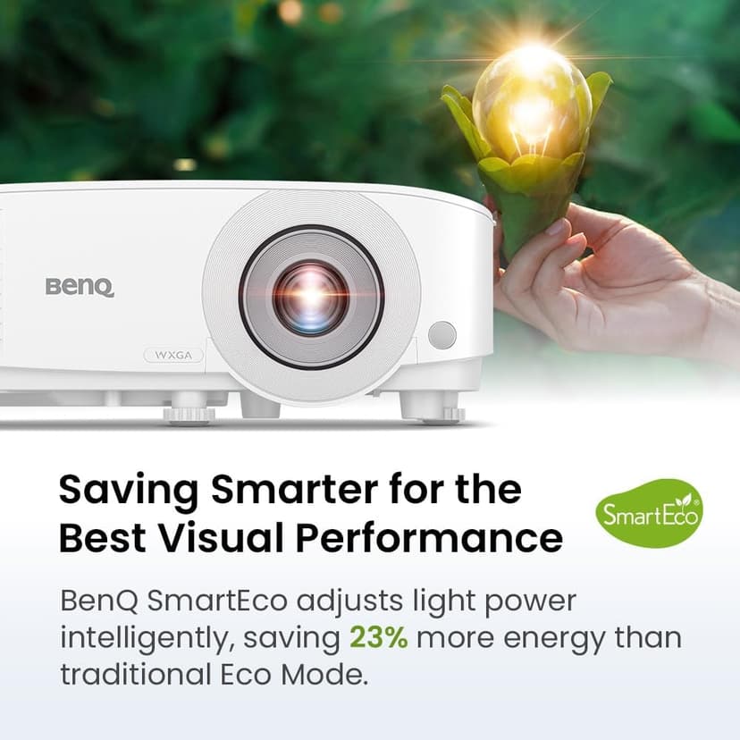 BenQ WXGA Business Projector (MW560) - DLP - 4,000 Lumens High Brightness - 20,000:1 High Contrast Ratio - Dual HDMI, VGA - Auto Keystone Correction - Simple Setup - SmartEco Technology