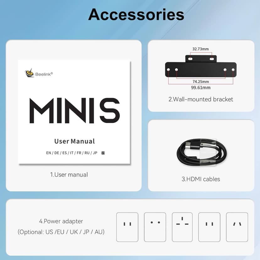 Beelink Mini S13 Mini PC,13th Intel Twin Lake-N150 (up to 3.6GHz, Upgraded N100), 16GB DDR4 500GB M.2 SSD, Mini Desktop Computer Support 4K Dual Display/USB 3.2/WiFi 6/BT 5.2 for HTPC/Office/Business