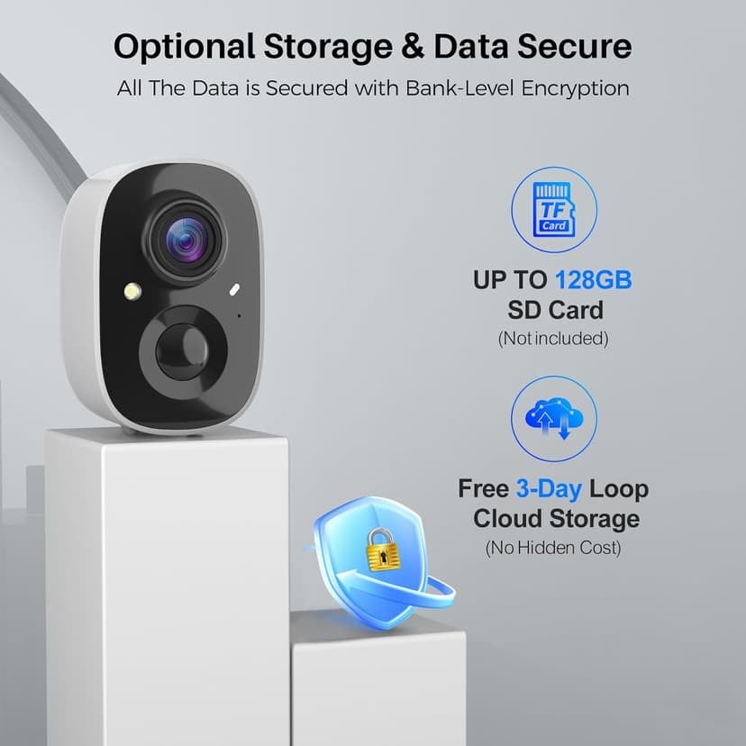 Security Cameras Wireless Outdoor (4 Pack), Battery Powered Cameras for Home Security with AI Motion Detection, 2K Color Night Vision, 2-Way Talk, IP66 Weatherproof, SD/Cloud Storage