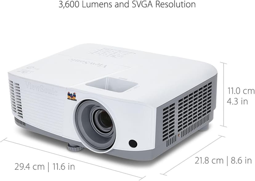 ViewSonic PA503S 4000 Lumens SVGA High Brightness Projector for Home and Office with HDMI Vertical Keystone