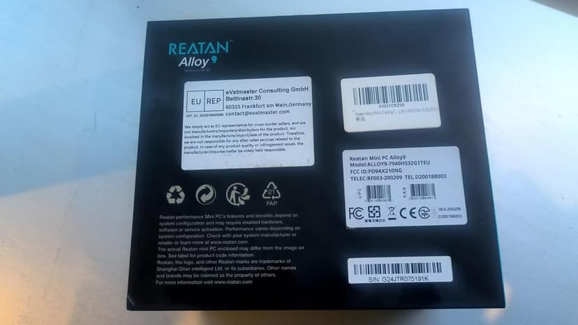 Reatan Alloy 9 Mini Gaming PC AMD Ryzen 9 7940HS(up to 5.2GHz) 32GB DDR5 1TB SSD 5600 MHz RAM, Desktop Mini Computers, Radeon 780M Graphics,Quad Display 2.5Gbps LAN,HDMI 2.1, 8K USB 4.0 Wi-Fi 6E/BT5.3