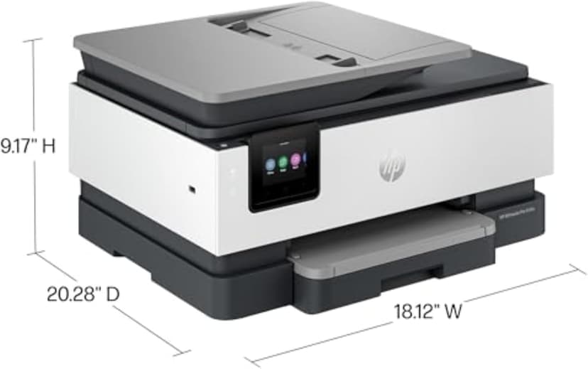 HP OfficeJet Pro 8135e Wireless All-in-One Color Inkjet Printer, Print, Scan, Copy, Fax, ADF, Duplex Printing, Best-for-Home Office, 3 month Instant Ink trial included (40Q35A)