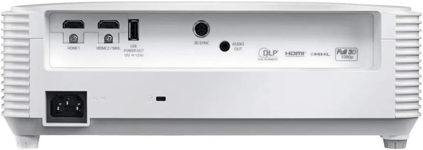 Optoma HD27HDR 1080p 4K HDR Ready Home Theater Projector for Gaming and Movies, 120Hz Support and HDMI 2.0, White