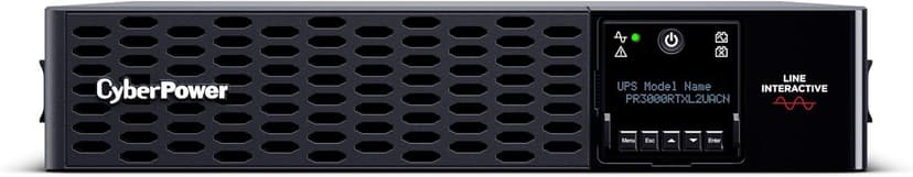 CyberPower PR3000RTXL2UACN Smart App Sinewave UPS System, 3000VA/3000W, 9 Outlets, 2U Rack/Tower, RMCARD205 Pre-Installed, EBM Option, Built-in Cloud