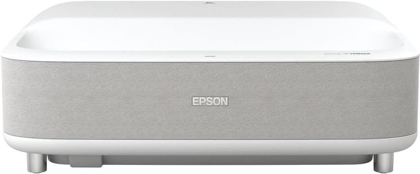 Epson EpiqVision Ultra Short Throw LS300 3LCD Smart Laser Projector, 3600 Lumens Color & White Brightness, HDR, Android TV, Yamaha Speakers, Bluetooth, Sports, Gaming, Movies - White (Renewed)