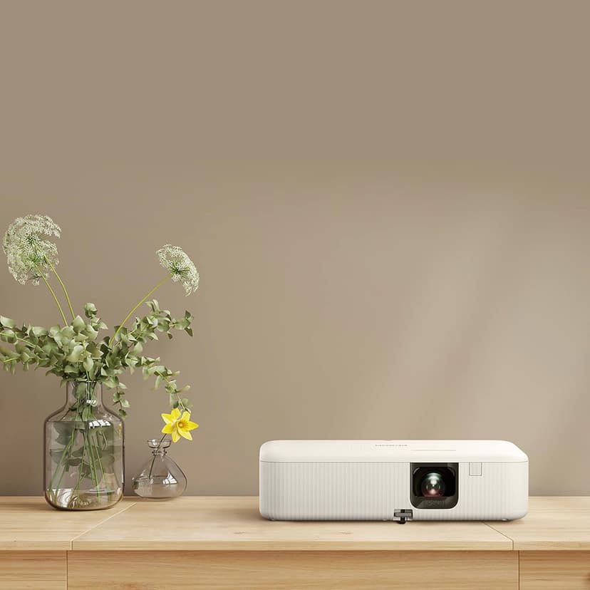Epson EpiqVision Flex CO-FH02 Full HD 1080p Smart Streaming Portable Projector, 3-Chip 3LCD, 3,000 Lumen Color/White Brightness, Android TV, Bluetooth, 5W Speaker, Home Entertainment