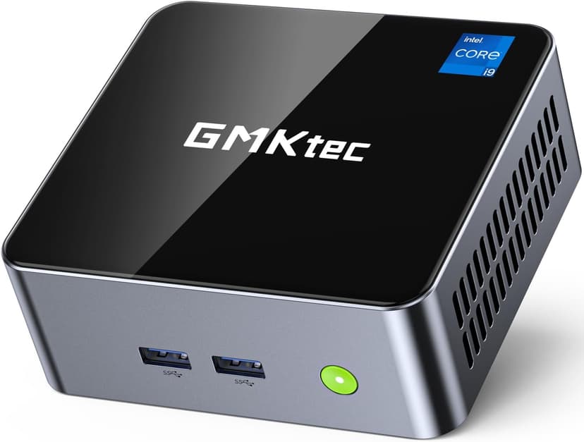 GMKtec Mini Desktop Computer, M3 Intel Core i5 12450H (8C/12T, up to 4.40GHz) Mini PC 16GB DDR4 (8GB*2) 512GB SSD, 2X HDMI 4K, 4X USB 3.2, USB-C, WiFi 6, BT 5.2, RJ45 2.5G Black