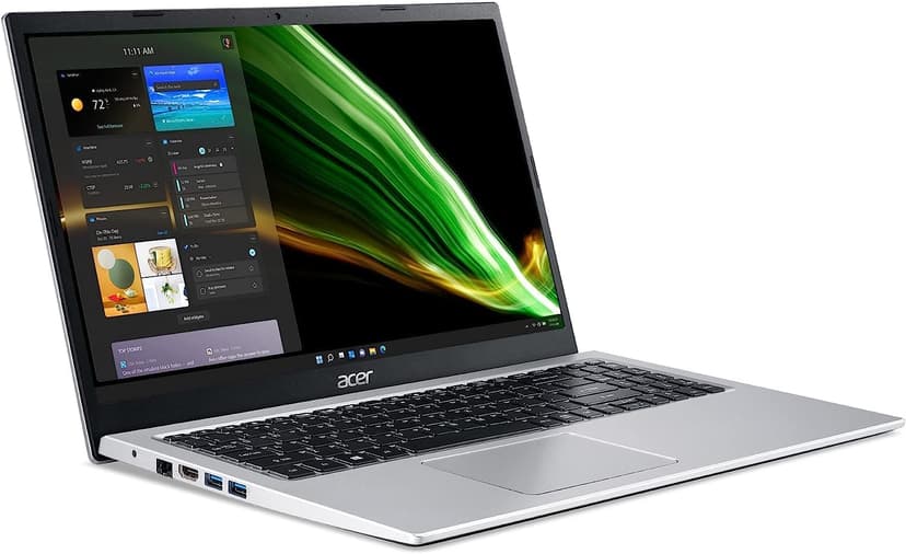 acer Aspire 1 A115-32-C96U Home & Student Slim Laptop (15.6" FHD, Intel Celeron N4500, 16GB RAM, 512GB SSD, UHD Graphics) 1-Year Office 365, Ethernet, Wi-Fi, Webcam, IST Hub, Win 11 Home, Silver