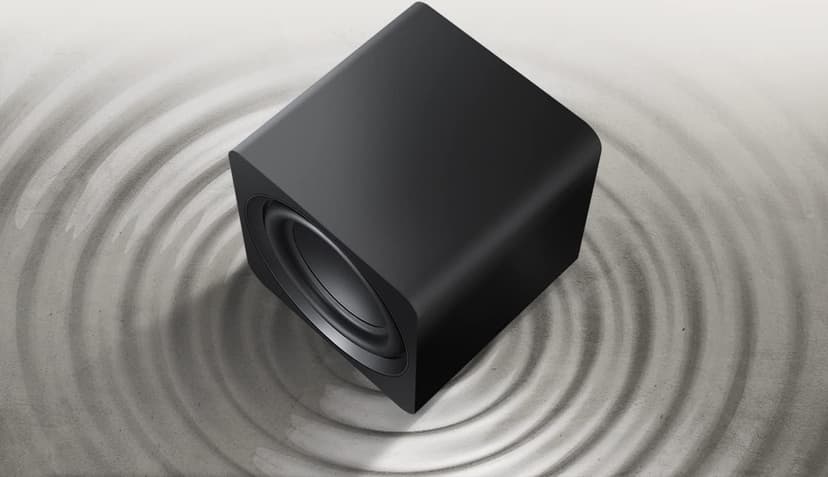 SAMSUNG SWA-W510 Subwoofer for S Series Soundbar with Powerful Bass, Wireless, Unibody Design, Compact 6.5" Size, 2022, Black