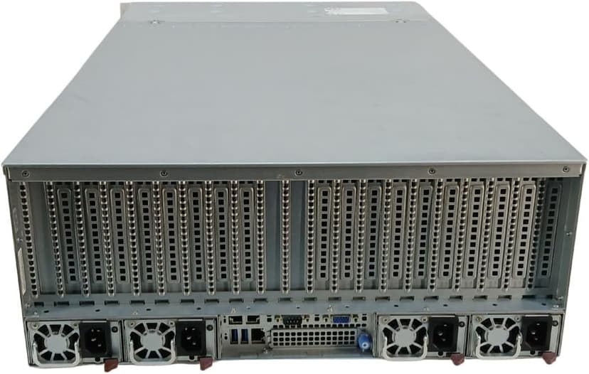 Supermicro Deep Machine Learning 4U 2X EPYC 64-Core, 1TB DDR4 RAM, 4X 15.36TB SSD, NVMe 2X 10GbE BYO 8X GPU (Renewed)