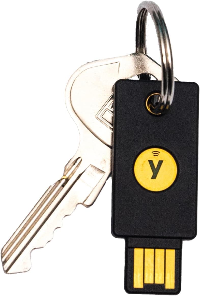Yubico - YubiKey 5 NFC - Two-Factor authentication (2FA) Security Key, Connect via USB-A or NFC, FIDO Certified - Protect Your Online Accounts