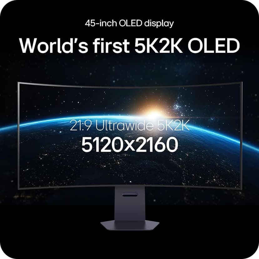 LG Ultragear 45" OLED 5K2K (5120x2160) 330Hz G-sync Curved Gaming Monitor Bundle with Tech Smart USA Elite Suite 18, 2X 4K HDMI Cable & Deco Gear CPS 26 Month Protection Pack (BEACH-CPS-26M2000)