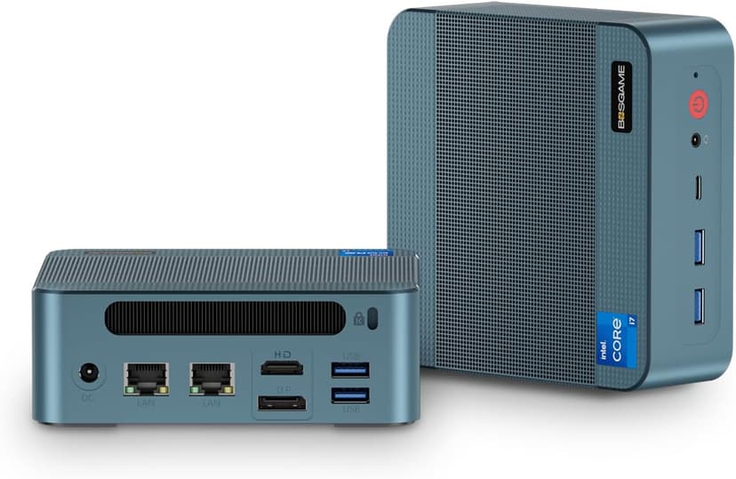 P2 Plus Mini PC, Intel i7 12700H Mini Desktop Computers, 32GB DDR5, 512GB NVMe, with Thunderbolt 4&Dual Gigabit Ethernet Ports, 4K Triple Display, Wi-Fi 6E, Bluetooth 5.2
