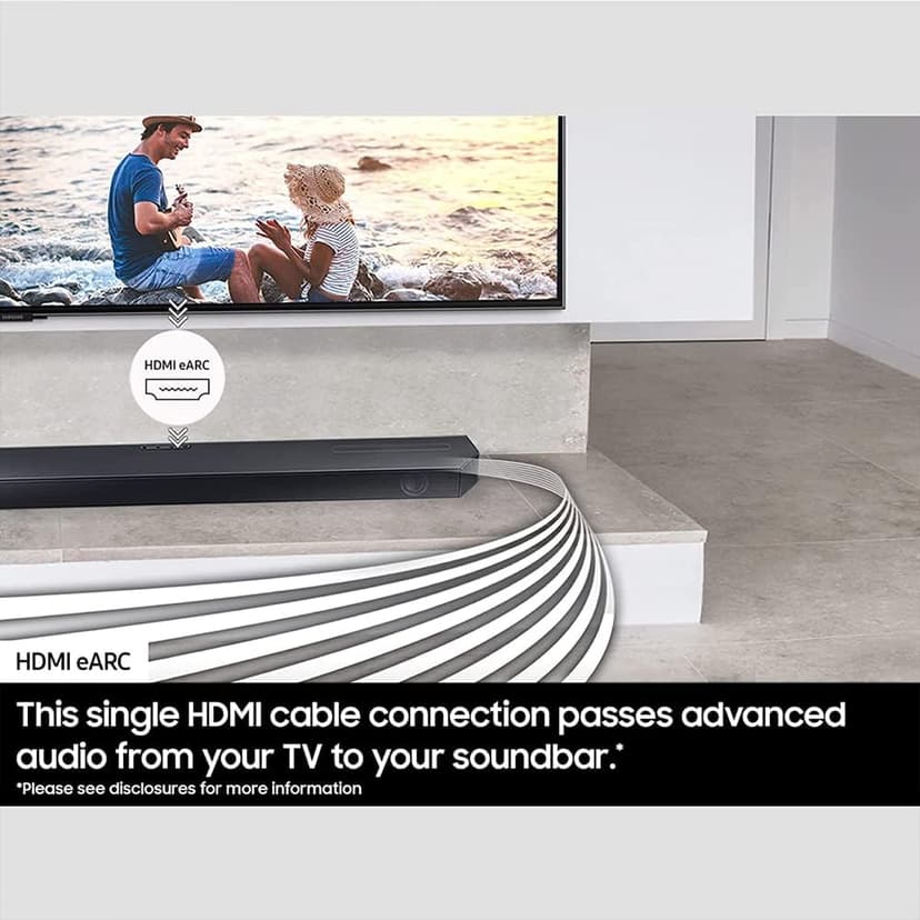 SAMSUNG HW-Q600C 3.1.2ch Soundbar and Subwoofer with Dolby Audio Bundle SWA-9200S Wireless Surround Speakers