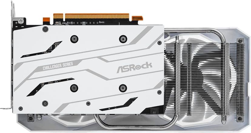 ASRock AMD Radeon RX 6600 Challenger White 8GB GDDR6 Graphics Card 0dB Silent Cooling 128-bit 7680 x 4320 DisplayPort HDMI 14 Gbps Dual Fan 7nm