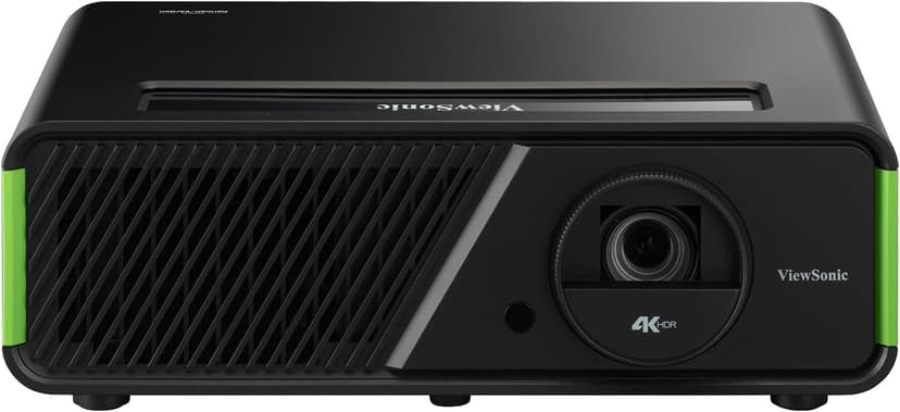 ViewSonic X1-4KPro 4K UHD LED Projector Designed for Xbox with Built-in Google TV and Netflix, 2500 ANSI Lumens, H/V Keystone, 4 Corner Adjustment, 1.3x Optical Zoom for Smart Home Theater