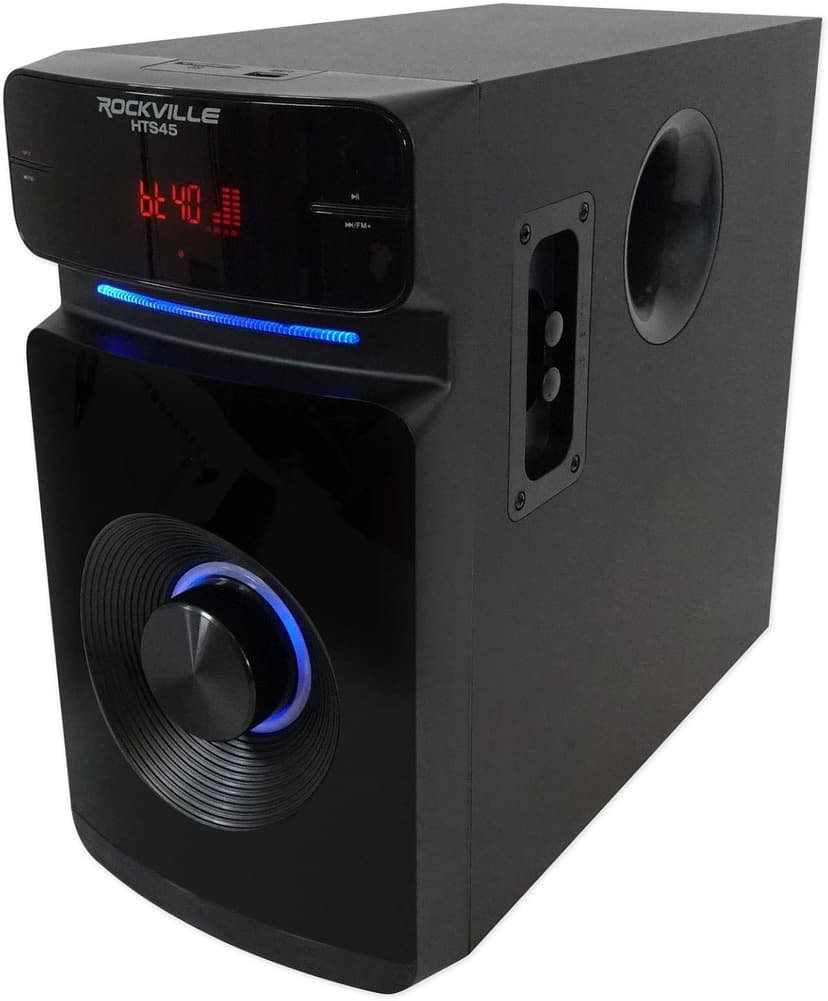 Rockville HTS45 800w 5.1 Channel Home Theater Audio System, Bluetooth Connectivity, USB/SD Playback, Wall-Mountable Speakers, for Home Entertainment