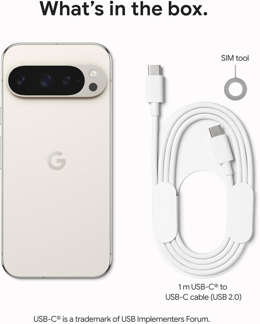 Google Pixel 9 Pro - Unlocked Android Smartphone with Gemini, Triple Rear Camera System, 24-Hour Battery, and 6.3" Super Actua Display - Obsidian - 128 GB