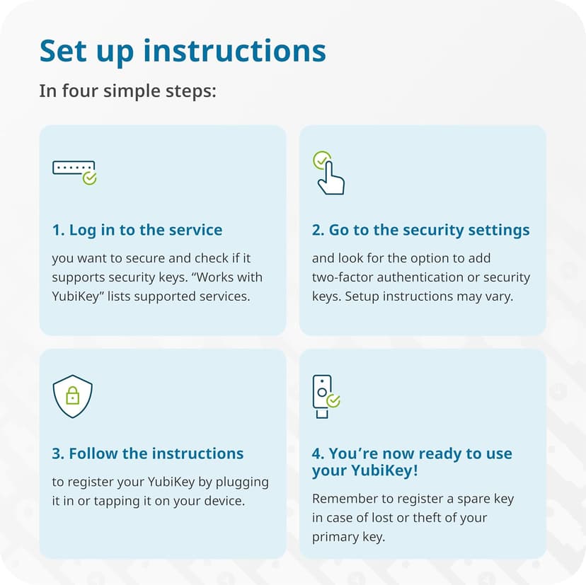 Yubico - YubiKey 5 NFC - Two-Factor authentication (2FA) Security Key, Connect via USB-A or NFC, FIDO Certified - Protect Your Online Accounts