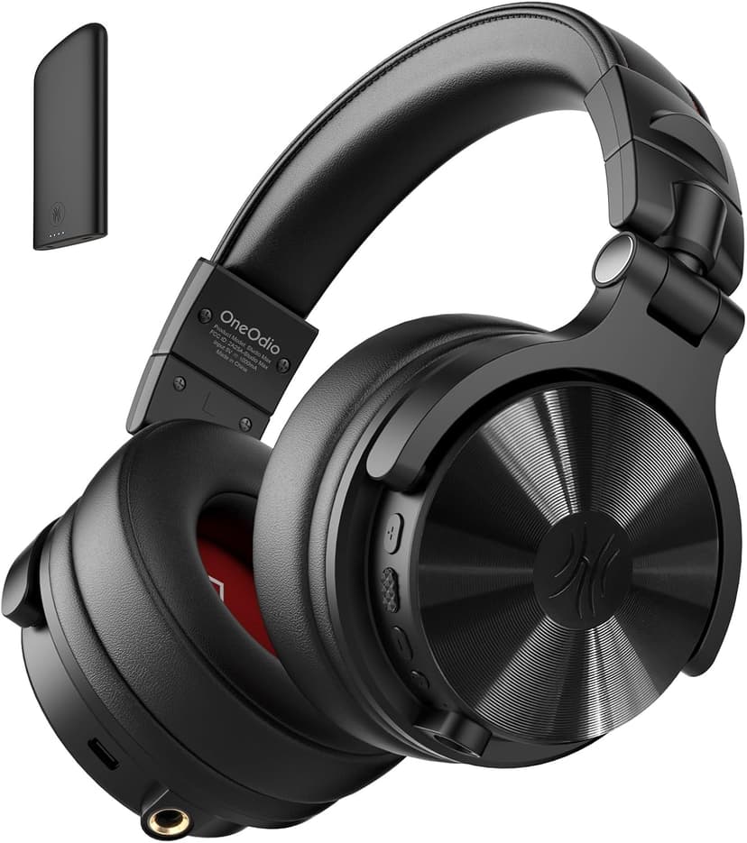 OneOdio Studio Max 1 Wireless Over-Ear DJ Headphones, 120H Playtime, Hi-Res/LDAC Audio, 20MS Low Latency, Dongle/Bluetooth/6.35mm/3.5mm Connection for Monitor Guitar Keyboard Podcast Recording