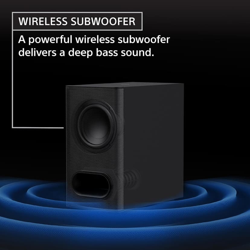 Sony BRAVIA Theater Bar 6, 3.1.2ch Sound bar with Powerful Wireless subwoofer, Surround Sound by Dolby Atmos®/DTS:X® Compatible HT-B600