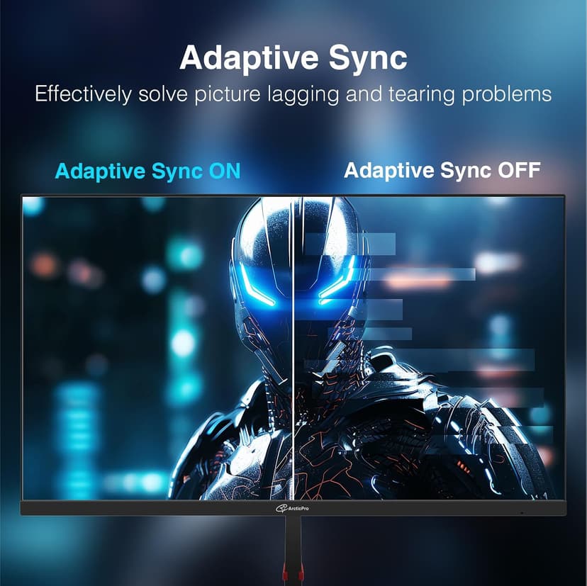 27inch Computer Monitor, FHD 1080p, 144Hz Office and Gaming Monitor, IPS, Adaptive Sync, 110% sRGB, 1ms, 3-Sided Frameless, Ultra Slim, VESA Mountable, Anti-Blue Light Design, HDMI, DP