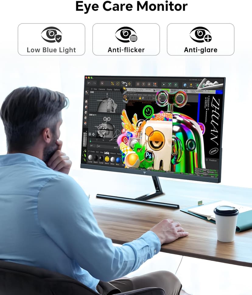 KTC 27 Inch 5K Monitor, 5120 x 2880 5K2K Monitor with 65W Type-C Port, Dual Mode Computer Monitors Compatible with Mac mini, IPS Panel, HDR 400, 217 PPI, 135% sRGB, HDMI DisplayPort, Tilt, H27P3