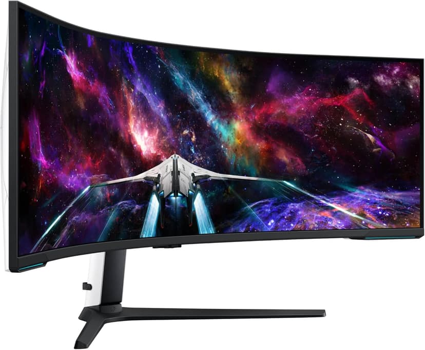 Samsung 57" Odyssey Neo G9 (G95NC) Series Dual 4K UHD 1000R Curved Gaming Monitor, 240Hz, 1ms with DisplayPort 2.1, Quantum Mini-LED, DisplayHDR 1000, AMD FreeSync Premium Pro, LS57CG952NNXZA